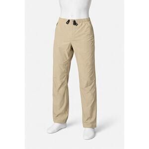 Gramicci Ripstop Climbing Pants Men XL 38x32 tan Elastic Waist Outdoor, hiking